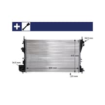 Mahle Cr40000s Radyatör Vectra C-sıgnum 1.6-1.8 16v 02 Ac Klimasız Mek 650x405x23 8mk376771201 1300244-24418338