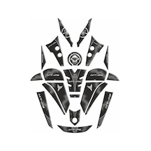 Yamaha Mt25 2020 - 2024 Uyumlu Full Tank Pad Set 006 Çok Renkli