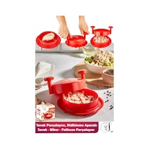 Pratik Tavuk Ve Pişmiş Sebze Parçalama Didikleme Aleti Pratik Et Tavuk Tiftikleme Aleti Kırmızı