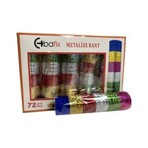Bafix Desenli Bant Metalize 12 Mm X 2 Mt 72 Li Bfx-deb0003