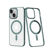 Apple iPhone Uyumlu 14 Plus Kılıf Element Magneticsafe Sert Kapak - Köknar Yeşili Bzsxx00 1