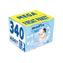 Molfix Bebek Bezi Beden:3 4-9kg Midi 340 Adet Mega Fırsat Pk 3 Numara