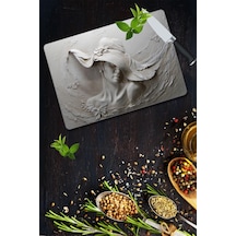 Tablo Desenli Cam Kesme Tahtası 30 Cm X 40 Cm