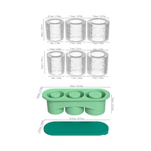 Geeksen Buz Küpü Kalıbı Stanley Buz Küpü Hızlı Dondurucu Buz Küpü Kalıbı Kolay Çıkarmalı Buz Küpü - Yeşil 3'ü 1 Arada Açık Yeşil