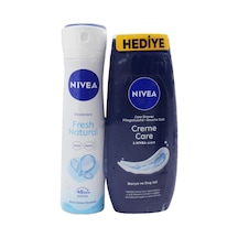 Fresh Natural Kadın Deodorant Sprey 150 Ml + Creme Care Duş Jeli 250 Ml