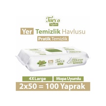Baby Turco Doğadan Yer Temizlik Havlusu Yeşil Sabun 2 x 50'li