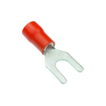 25 Adet Çatal Tip Kablo Ucu 0.50-1.5mm Kırmızı Renk