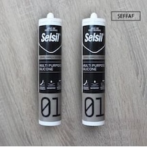 Selsil Silikon Şeffaf 280gr 2 Adet