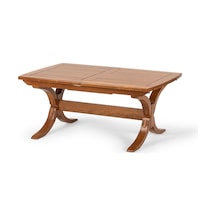 Bergama Açılır Masa 80cm 160+40cm 77cm Kahverengi