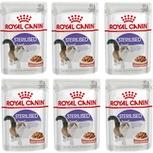Royal Canin Sterilised Gravy Pouch Kısırlaştırılmış Yetişkin Kedi Yaş Maması 6 x 85 G