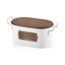 The Mia Beyaz Ekmek Saklama Kabı