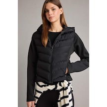 Defacto Rüzgar Geçirmez Regular Fit Kapüşonlu Fermuarlı Mont G8257ax25wnbk81 Siyah-bk81