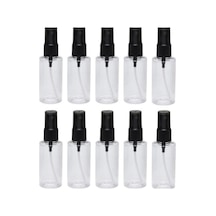 50ml - 10 Adet - Şeffaf Boş Plastik Pet Şişe Tek Renk