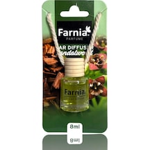Farnia Yüksek Esanslı Askılı Araç Kokusu Edp Parfüm Sandal Ağacı 8 Ml