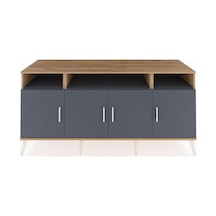 Kronos Konsol 6 Raflı 4 Kapaklı 176x59x83 Çam-antrasit/antrasit Antrasit/antrasit