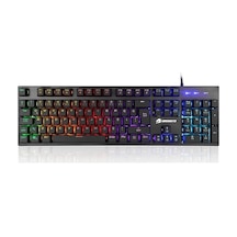Gamebooster G76K Attack Usb Kablolu Işıklı Semi Mechanical Oyuncu Q Klavye