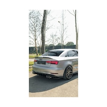Audi A3 8v Sedan 2016-2020 Arka Difüzör & Flap Seti Komple Sportif Tampon Altı Paket