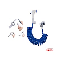 Plasyay Spiral Taharet Matik Hortum Seti 150 CM Mavi