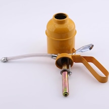 Spiralli Metal Yağdanlık 300 Cc - Esnek Hortumlu Manuel Pompalı Yağ Tenekesi - Sanayi, Otomotiv, Atölye Ve Bisiklet Yağlama Pompası Sarı