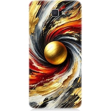 Samsung Galaxy J7 Prime Uyumlu Kozmik Sarmal Patlama Enerjisi Desenli Silikon Kılıf Çok Renkli