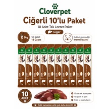 Cloverpet Ciğerli Krema Kedi Ödül Maması 10 Lu Paket