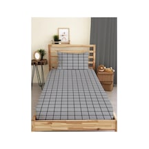 Totem Desenli Ranforce Lastikli Çarşaf Seti Gri, Çift Kişilik Xl Çok Renkli