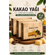 Luxelure Kakao Yağı %100 Saf Soğuk Pres 114 G X 3 Adet Gıda Ve Kozmetik Kullanımına Uygun Kare Form Diğer