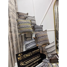 Nivemeshome Sarı Yeşil Kırlent Kılıfı 45x45 Sarı-Yeşil