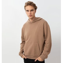 Nors Kvasir Kapüşonlu Sweatshirt Moka Kahve Kahverengi