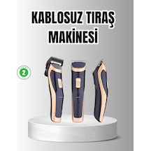 Unisex Şarjlı Saç Ve Sakal Tıraş Makinesi Ayarlanabilir Tarak Başlıkları, Sessiz Motor