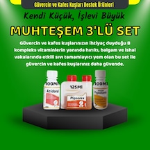 Royal Güvercin Ve Kafes Kuşları İçin Mini Muhteşem Üçlü Set Pigeotonic Pigeorex Acidoral