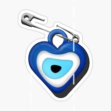 Nazar Sticker Yapıştırma Etiket Leptop Araba Cam Md13 17Cm