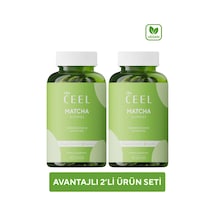 2'li Matcha Gummy, Yeşil Çay İçerikli Çiğnenebilir Vegan Gummy