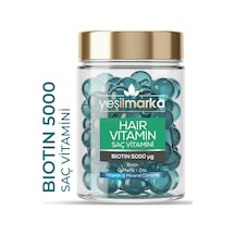 Yeşilmarka Biotin & Kafein & Çinko Saç Vitamini 30 Kapsül