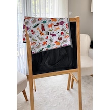 Zoo Sıvı Geçirmez Mama Sandalyesi Altı İçin Yer Örtüsü, Masa Örtüsü, Makinada Yıkanabilir, Ekoteks 100 Sertifikalı, 145x150 Cm