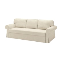 Ikea Bej Modern Kanepe - 3'lü Yataklı Kanepe