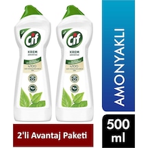 Cif Siftaholsun Market Krem Temizleyici 500 Ml Amonyaklı (???????2'Li Avantaj Paketi)