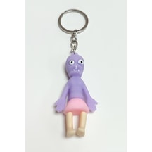 Csmtex 5 Zombi Silikon Anahtarlık-mor Çok Renkli