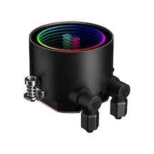 Argb 360mm Sıvı Soğutucu, 120mm Sessiz Argb Fanlar, Intel Lga 115x/1200/1700/20xx Ve Amd Am4/am5 İle Uyumlu Cps Da360 Siyah Çok Renkli