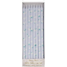 Meri Meri - Tapered Daisy Candles - Papatya Desenli Mumlar