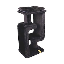 M-pets Panther Premium Duo Tırmalama Tahtalı Kedi Ağacı Siyah 48x40x98 Cm 244-54037.01