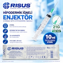 10 Cc Yeşil Uç Enjektör 100'lü