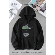 Macklin Unisex Kadın Erkek From One Distraction Özel Tasarım Baskılı Kapşonlu Sweatshirt Siyah Mck0994 Siyah