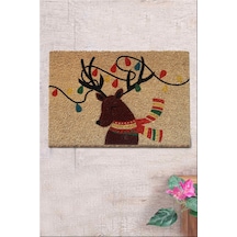Co Co Eleni 40x60 cm Doğal Ko ko Kıl paspas,Hindistan Naturel Kapı Önü Paspası