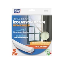 Ayrex Epdm Kauçuk Pencere Kapi Izolasyon Bandi, 5mm X 15mm X 5mt Boyut, Beyaz