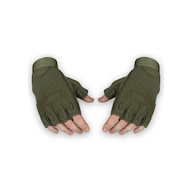 Safariavm Tactical Haki Kesik Eldiven
