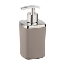 Barcelona Sabunluk, Sıvı Sabun Veya Losyonun Porsiyonlu Dağıtımı İçin Doldurulabilir Sabun Dozajlayıcı, Dolum Miktarı Yakl. 370 Ml, Özel Plastik, Bpa İçermez, 7 X 16 X 7 Cm, Boz Kahverengi Siyah