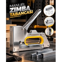 4-6-8 Mm Uyumlu Manuel Zımba Tabancası No.13 Güçlü Metal Gövdeli El Tipi Zımba Makinesi