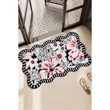 Grocen Tekli 60x100cm Banyo Paspası, Kaydırmaz Tabanlı Djtbanyo Renkli