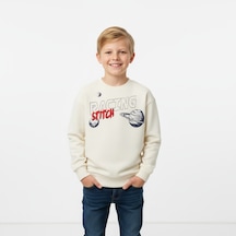 Seabubbles Stitch Çocuk Sweatshirt St09534 Bej